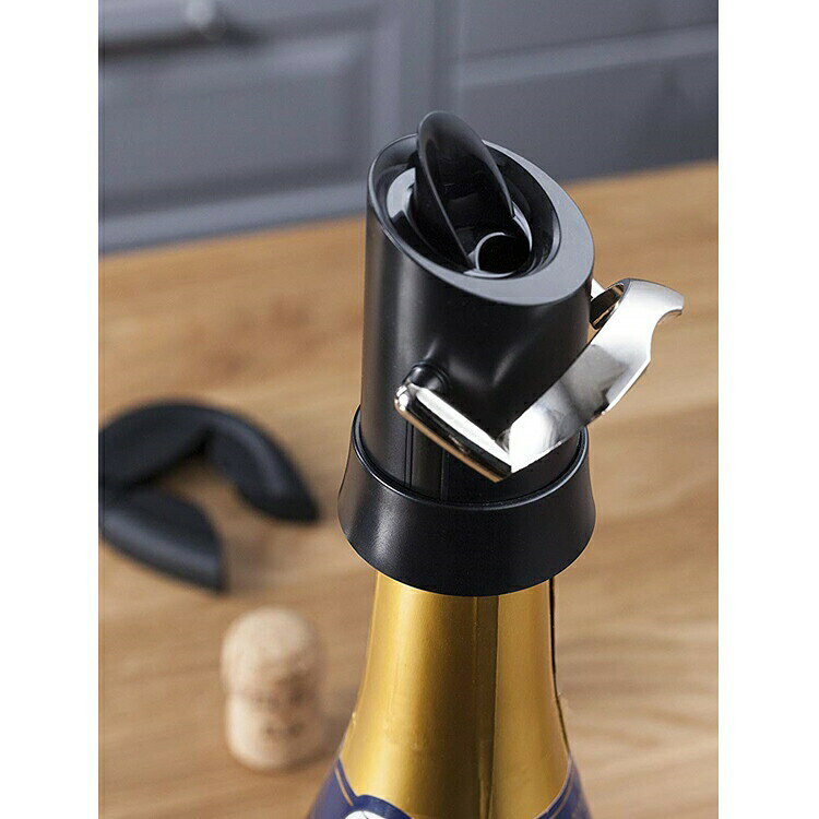 バキュバン　シャンパンセーバー　18804　PSY-E6[関連：vacuvin ブランド ワイン用品 バー用品 保存 ストッパー 器具 シャンパン スパークリングワイン］ corpoforte-10010844 corpoforte サンプル画像3