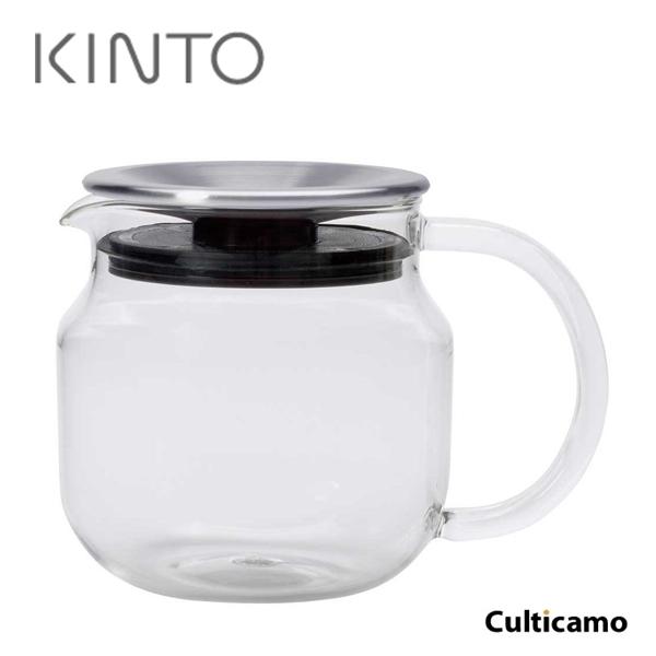 キントー ワンタッチ ティーポット ステンレス 8684 450ml PTI-92[関連：KINTO Onetouch おしゃれ ポット 紅茶 磁器 ストレーナー 茶こし付]