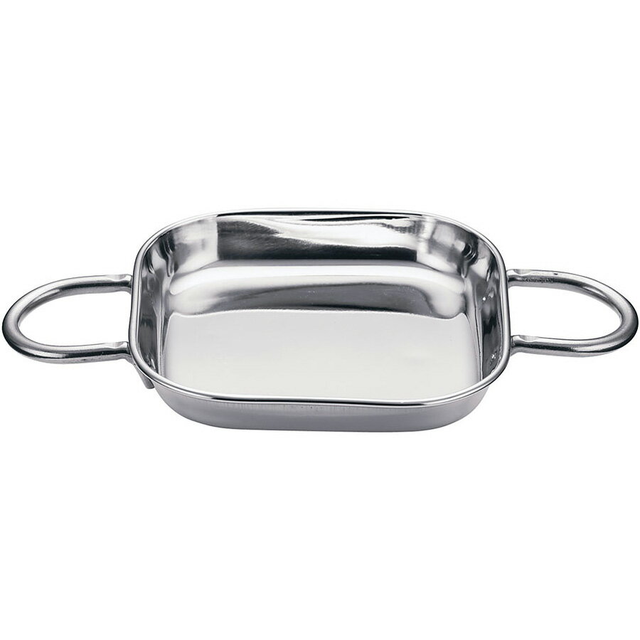 ステンレス ミニトレー 正方形 S 03111535 PTL-D3[関連：YUKIWA 三宝産業 業務用 卓上用品 ミニサイズ 鍋 食器 小物入れ 両手鍋 ステンレス トレー インテリア パーティー]