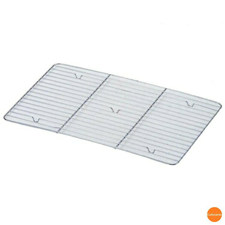 18-8　角バットアミ　12枚取用　ABT-03[関連：業務用 厨房用品 料理道具 ステンレス バット 網]