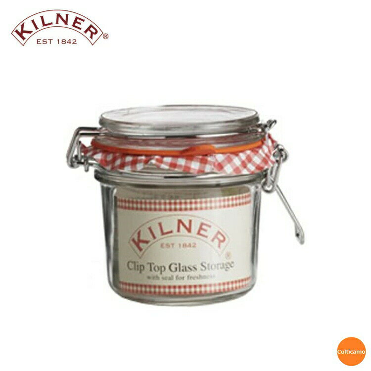Storage Bins - キルナー　ラウンド　クリップトップジャー　350ml　AKL-39[関連：KILNER ブランド ガラス 保存容器 密封 お菓子 ジャム 果実酒 小物入れ]