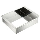 18-8 アルゴン溶接 玉子豆腐器 関西型 24cm ATM-21[関連:野崎製作所 業務用 料理道具 ステンレス 豆腐造り型 手造り トウフ 寒天 ゼリー カ...