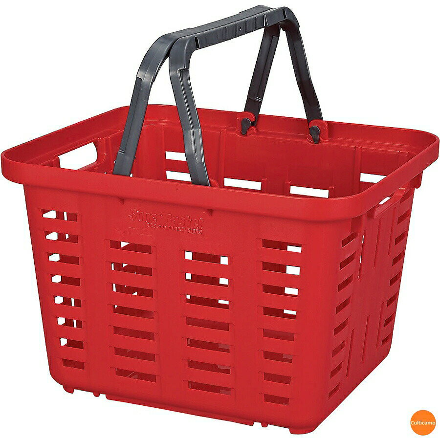 リングスター　スーパーバスケット　SB-370　レッド　ABS-31[関連：日本製 バスケット かご コンテナ ..