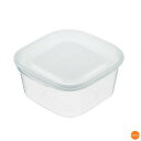 楽ちんパック スクエア 1個入 クリアホワイト 630ml ARK-05[関連:イノマタ化学 日本製 保存容器 食器洗浄機対応 電子レンジ対応 収納 コンテナー...