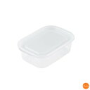 楽ちんパック 角型 1個入 クリアホワイト 600ml ARK-02[関連:イノマタ化学 日本製 保存容器 食器洗浄機対応 電子レンジ対応 収納 コンテナー 食...