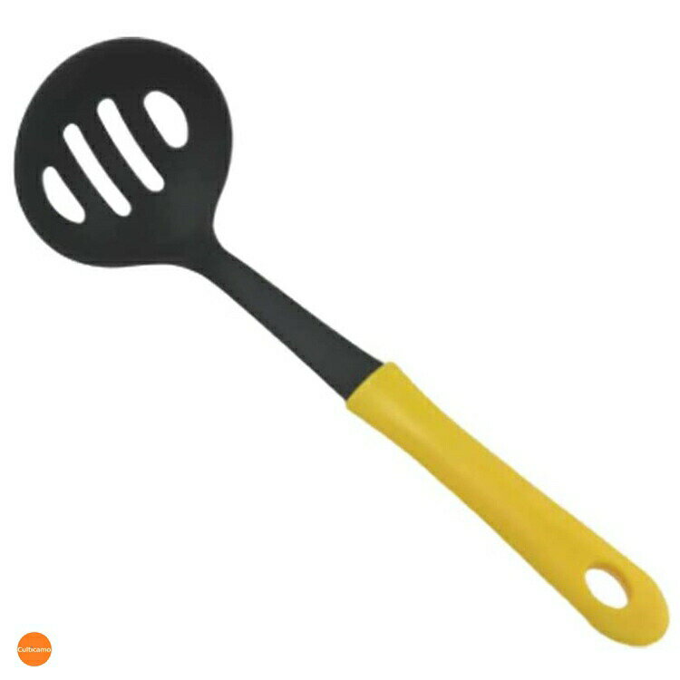 ミニキッチン　ナイロン　穴明きお玉　黄　BMN-02[関連：アルティス キッチンツール キッチングッ ...