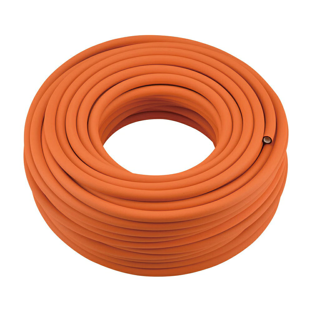 ガスホース LPガス用 9.5mm 50m巻 440-200-50 DGS4301 関連：カクダイ 業務用 厨房機器 設備 プロパンガス オレンジ ガスホース ガス用ゴム管 ガスコード