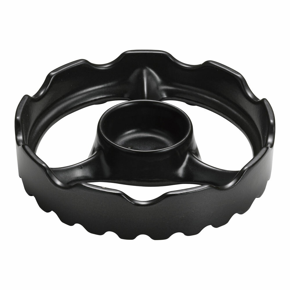 温度センサー付きガスコンロ用焼き台ミニ　15cm　ブラック　TSG-002aB　DYK-83[関連：トーセラム ガス..