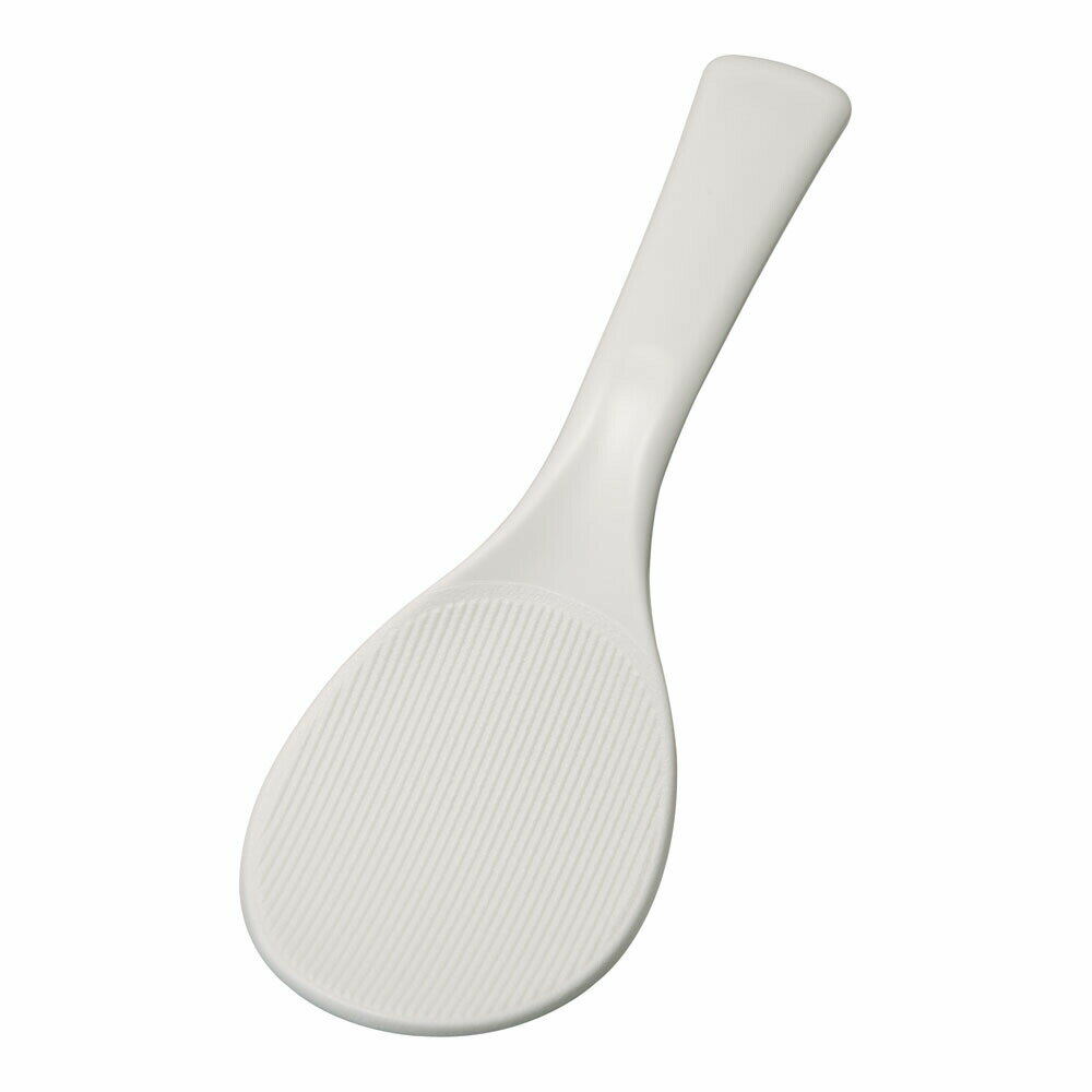 抗菌　魔法のしゃもじ　溝付　白　大　20.5cm　フッ素加工　BSY-16［関連：花井化成 家庭用 キッチン用品 調理器具 弁当 日本製 抗菌 食器洗浄機対応 しゃもじ 杓子］