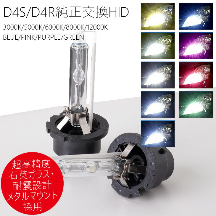 HID D4S D4R マルチカラー ヘッドライト純正交換 HID バルブ  カスタム パーツ アクセサリー ドレスアップ