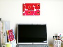 ファブリックパネル マリメッコ 北欧 花 marimekko MINI UNIKKO ミニウニッコ レッド ミニパネル 21×15cm 新築祝い プレゼント 友人 アートパネル 北欧インテリア【ギフト】