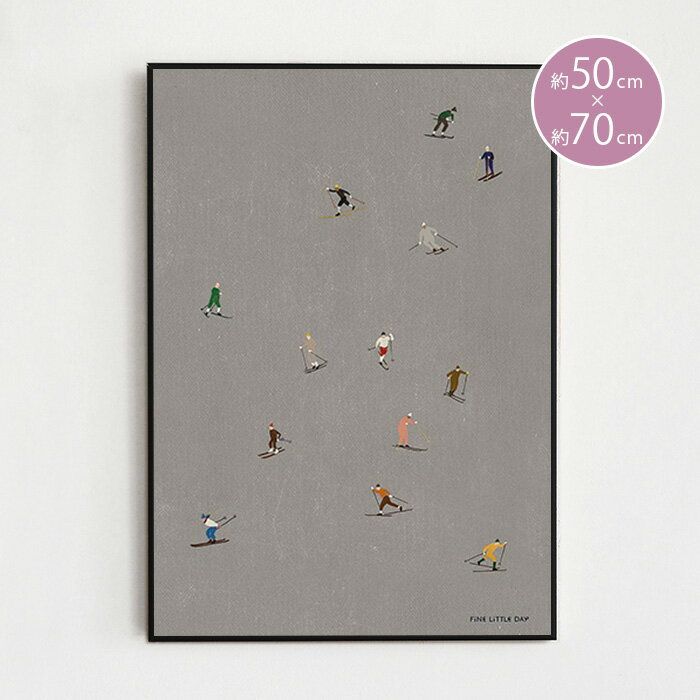 ポスター 北欧 ファインリトルデイ スキーヤー スキー SKIERS Fine Little Day 50×70cm 50x70cm インテリア 北欧デザインのサムネイル