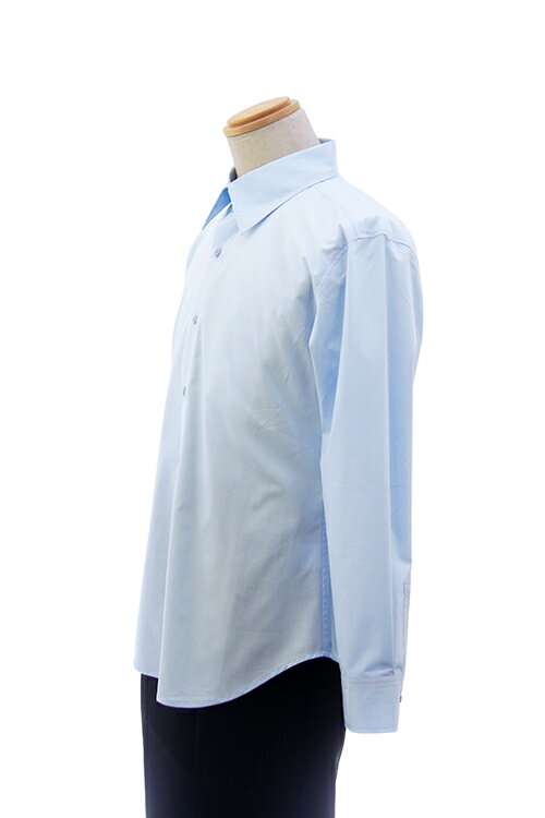 カラーワイシャツ【水色 ブルー】【S〜LL】コスプレ 衣装 シャツ 無地 青 カラーシャツ アパレル