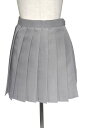 コスプレ スカート【プリーツスカート】灰色 グレー【S~LL】セーラー服 制服 女子高生 スクール /アパレル(4000-4-gy)