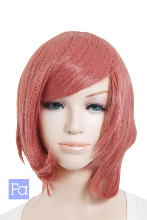 ショートボブ 【コパーローズ】【ウィッグネット付】コスプレウィッグ 耐熱(040 bo-t1630)