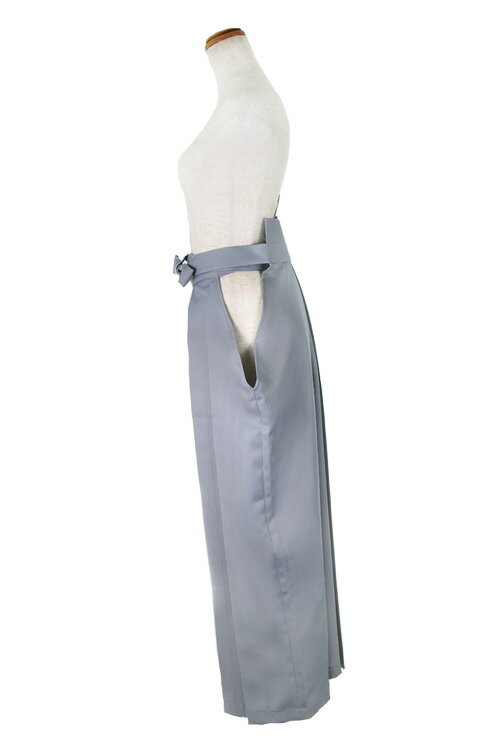 袴 コスプレ 無地袴 和服 和装 和風 巫女 仮装 コスチューム レディース 男装 汎用 フリーサイズ グレー 灰色 アパレル