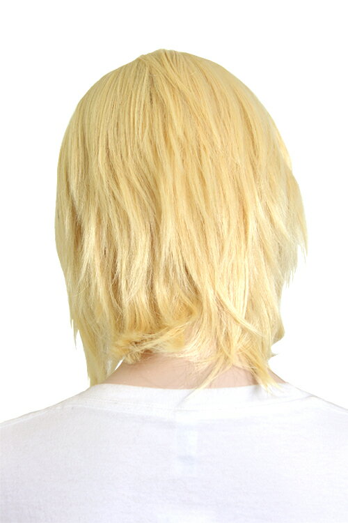 ショートレイヤー 【スターライトイエロー】【ウィッグネット付】コスプレウィッグ ショート ウィッグ 耐熱(111 la-b0001)