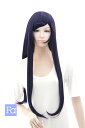 フルウィッグ ロング ストレート 77cm【紺桔梗】【ウィッグネット付】コスプレ ウィッグ ロングウィッグ 耐熱 (lo-bp0038)