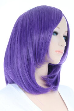 ミディアム 【キキョウ】【ウィッグネット付】 ミディアムウィッグ 激安 コスプレウィッグ 耐熱(055 mi-t2404)