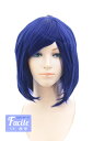 ショートレイヤー 【ディープブルー】【ウィッグネット付】コスプレ ウィッグ うぃっぐ ショート 耐熱(068 la-t3952)