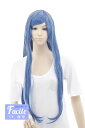ロングストレート77cm【ブルークウォーツ】【ウィッグネット付】コスプレウィッグ ウイッグ ういっぐ 耐熱(lo-t2530)