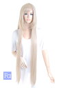 ウィッグ スーパーロング110cm 【白梅(しらうめ)】【ウィッグネット付】 コスプレウィッグ 耐熱 ハロウィン 夏コミ 文化祭 宴会 忘年会 激安 格安 イベント パーティーグッズ (slo-642)