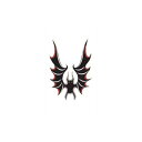 タトゥーシール タトゥーシール コウモリ2 文字 トライバル 蝶 龍 ハート 薔薇 月 小 タトゥーシール ハロウィン フェイクタトゥー 刺青 入れ墨 ハロウィン タトゥー