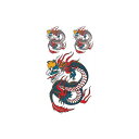タトゥーシール タトゥーシール ラッキー・ドラゴン 文字 トライバル 蝶 龍 ハート 薔薇 月 タトゥーシール ハロウィン フェイクタトゥー 刺青 入れ墨 ハロウィン タトゥー