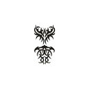 タトゥーシール タトゥーシール トライバル3 文字 トライバル 蝶 龍 ハート 薔薇 月 タトゥーシール ハロウィン フェイクタトゥー 刺青 入れ墨 ハロウィン タトゥー