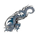 タトゥーシール タトゥーシール 青ドラゴン 2 文字 トライバル 蝶 龍 ハート 薔薇 月 タトゥーシール ハロウィン フェイクタトゥー 刺青 入れ墨 ハロウィン タトゥー