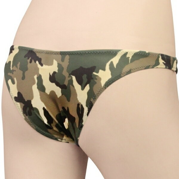 2wayストレッチ迷彩プリントハーフバック グリーン コスプレ 可愛い インナー アニメ アイドル ハロウィン イベント 余興 仮装 大人 コスチューム 衣装