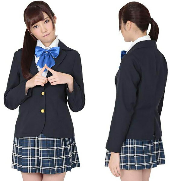 ゲキカワ制服 コスプレ 可愛い 制服 スクール セーラー ブレザー ジャンパースカート 学生服 女子高生 アニメ アイドル ハロウィン イベント 余興 宴会 仮装 学園祭 大人 コスチューム セクシー 衣装