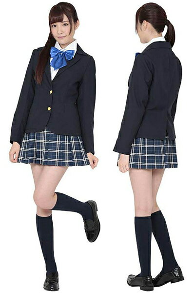 ゲキカワ制服 コスプレ 可愛い 制服 スクール セーラー ブレザー ジャンパースカート 学生服 女子高生 アニメ アイドル ハロウィン イベント 余興 宴会 仮装 学園祭 大人 コスチューム セクシー 衣装