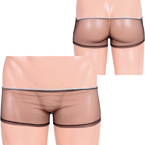 超薄々シースルーミニトランクス ブラック コスプレ 可愛い メンズ インナー ランジェリー セクシー ...