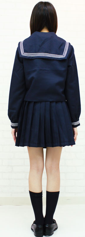 大阪の女子高セーラー服（冬服） M コスプレ 可愛い 制服 スクール セーラー ブレザー ジャンパースカート 学生服 女子高生 アニメ アイドル ハロウィン イベント 余興 仮装 大人 コスチューム セクシー 衣装 3