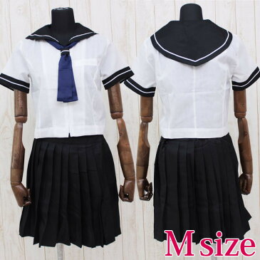 私立女子高等学校のセーラー服 M コスプレ 可愛い 制服 スクール セーラー ブレザー ジャンパースカート 学生服 女子高生 アニメ アイドル ハロウィン イベント 余興 仮装 大人 コスチューム セクシー 衣装