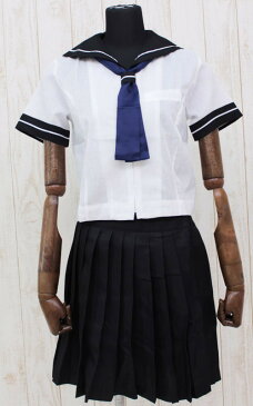 私立女子高等学校のセーラー服 M コスプレ 可愛い 制服 スクール セーラー ブレザー ジャンパースカート 学生服 女子高生 アニメ アイドル ハロウィン イベント 余興 仮装 大人 コスチューム セクシー 衣装