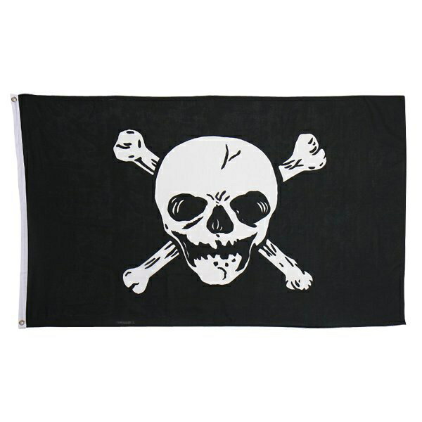 ハロウィン 海賊旗 Jolly Roger Flag ドクロ フラッグ 飾り付け 壁 小道具 アニメ ゲーム 漫画 余興 宴会 仮装 学園祭