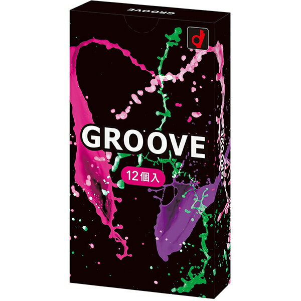 中身がバレない包装 コンドーム GROOVE（グルーヴ） 12個入り レギュラーサイズ スタンダード 普通サイ..