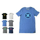 HURLEY ハーレー メンズ ロゴ Tシャツ サークルアイコン NIKE DRI FIT ブルー×スカイブルー Tシャツ メンズ （S Size）