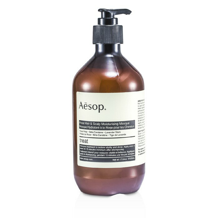 イソップ トリートメント イソップ ローズヘア スカルプモイスチャライジングマスク 500ml Aesop Rose Hair Scalp Moisturising Masque (For All Hair Types) 500ml 送料無料 【楽天海外通販】