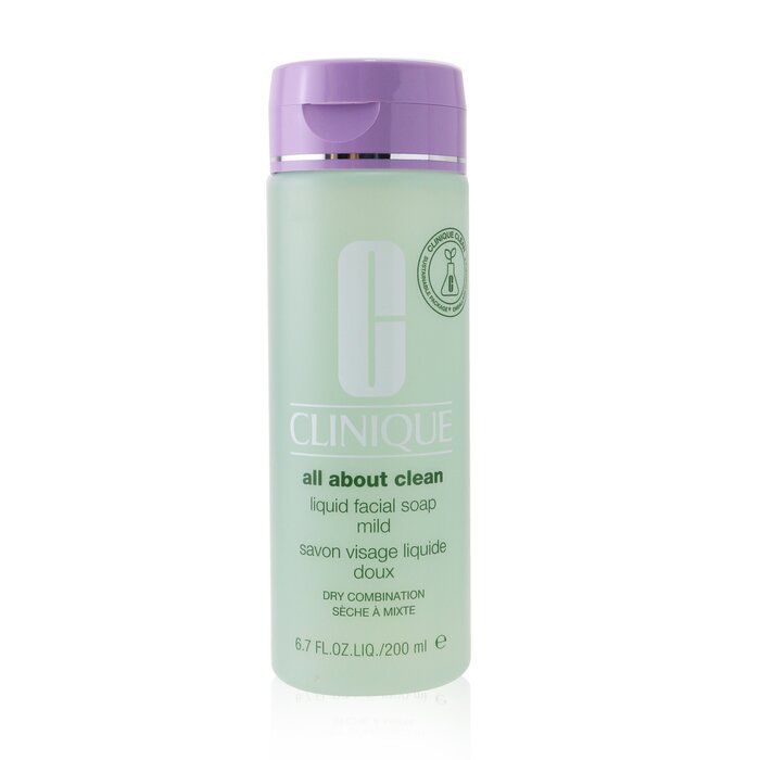 クリニーク オールアバウト フェイシャルソープ マイルド - 乾燥肌用 200ml Clinique All About Clean Liquid Facial Soap Mild - Dry Combination Skin 200ml 送料無料 【楽天海外通販】