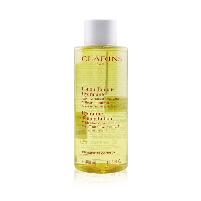 クラランス トーニング ローション SP ドライ／ノーマル 400ml Clarins Hydrating Toning Lotion with Aloe Vera Saffron Flower Extracts - Normal to Dry Skin 400ml 送料無料 