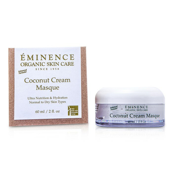 エミネンス ココナッツ クリーム マスク (ノーマル～ドライスキン） 2oz Eminence Coconut Cream Masque - For Normal to Dry Skin 60ml 送料無料 【楽天海外通販】