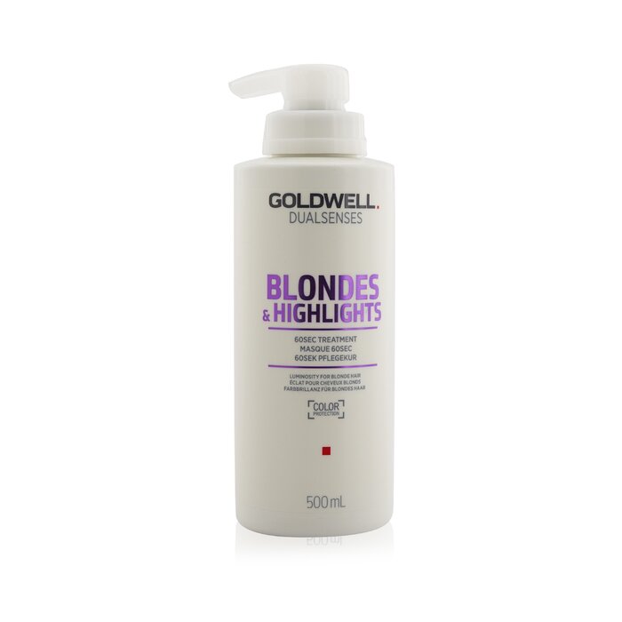 楽天coscoraゴールドウェル デュアルセンス ブロンド&ハイライト 60SEC トリートメント （ブロンドヘア用） 16.9oz Goldwell Dual Senses Blondes & Highlights 60SEC Treatment （Luminosity For Blonde Hair） 500ml 送料無料 【楽天海外通販】