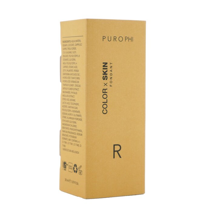 PUROPHI Color x Skin Fondant Foundation - No. R (Medium/Dr) 1.01oz PUROPHI Color x Skin Fondant Foundation - No. R (Medium/Dr) 30ml  yyVCOʔ́z