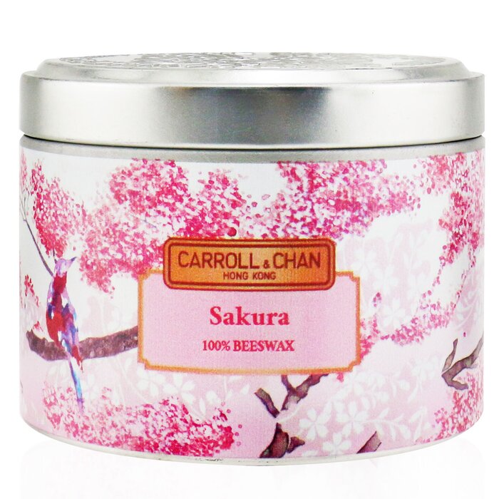 キャンドル・キャロル&チャン 100% Beeswax Tin Candle - Sakura (8x6) cm 送料無料 【楽天海外通販】 Carroll & Chan 100% Beeswax Tin Candle - Sakura (8x6) cm 送料無料 【楽天海外通販】