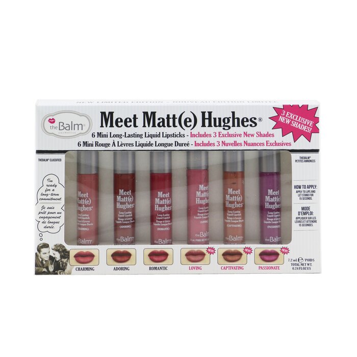 С Meet Matt(e) Hughes 6 Mini Long Lasting Liquid Lipsticks Kit - Vol. 3 6x1.2ml ̵ ڳŷΡ TheBalm Meet Matt(e) Hughes 6 Mini Long Lasting Liqui...