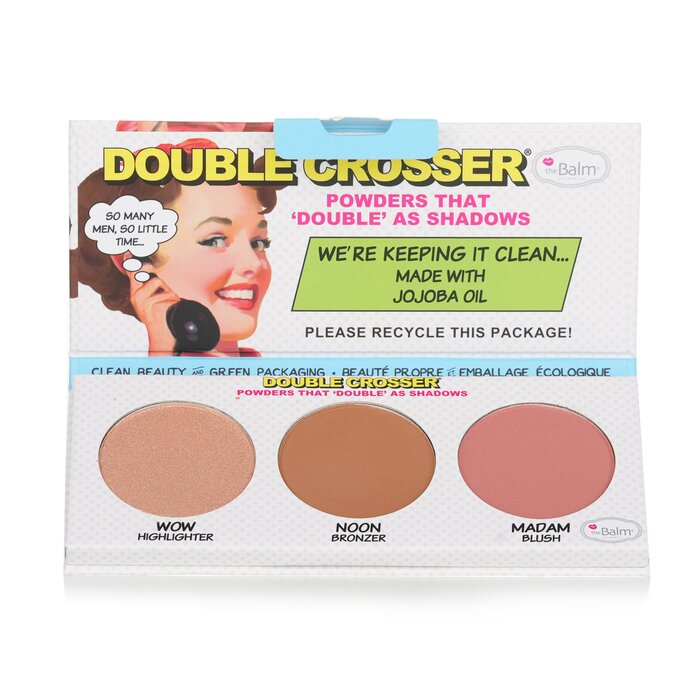 Uo[ Double Crosser (Highlighter, Bronzer &amp; Blush) 8.5g  yyVCOʔ́z TheBalm Double Crosser (Highlighter, Bronzer &amp; Blush) 8.5g  yyVCOʔ́z