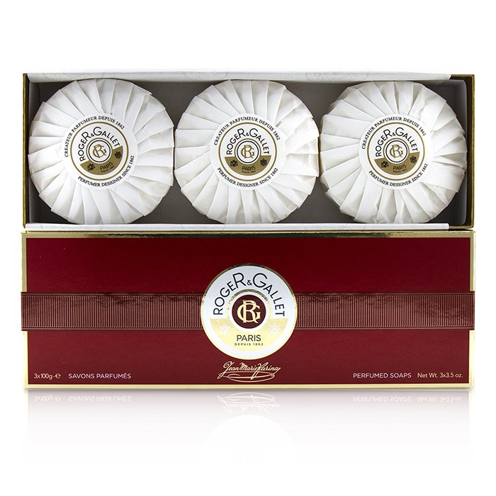 WFK W }[ t@i pq[\[v Rt 3x100gRoger &Gallet Jean Marie Farina Perfumed Soap Coffret 3x100g  yyVCOʔ́z